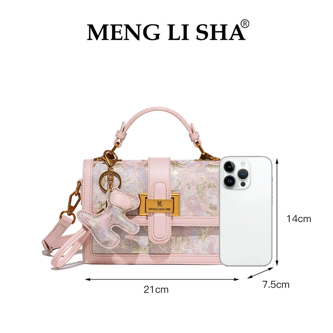 CHINESE STYLE PINK EMBOSSED BAG