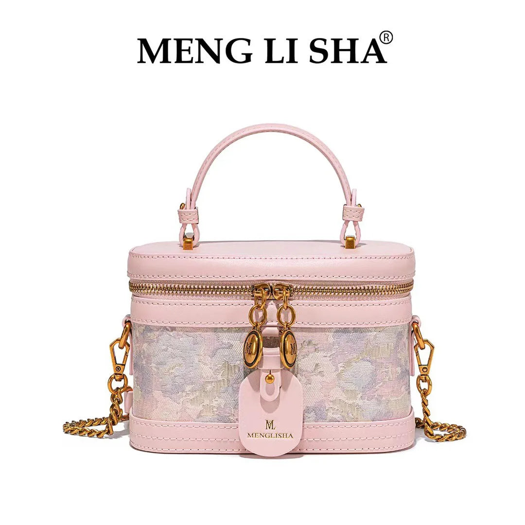 CHINESE STYLE PINK EMBOSSED BAG