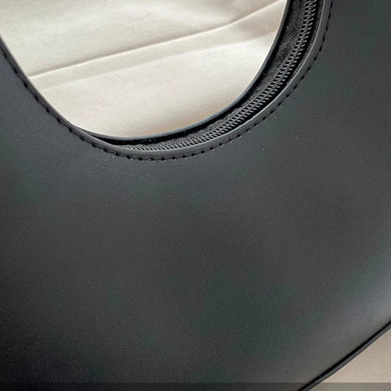 PURE LEATHER HOBO BAG
