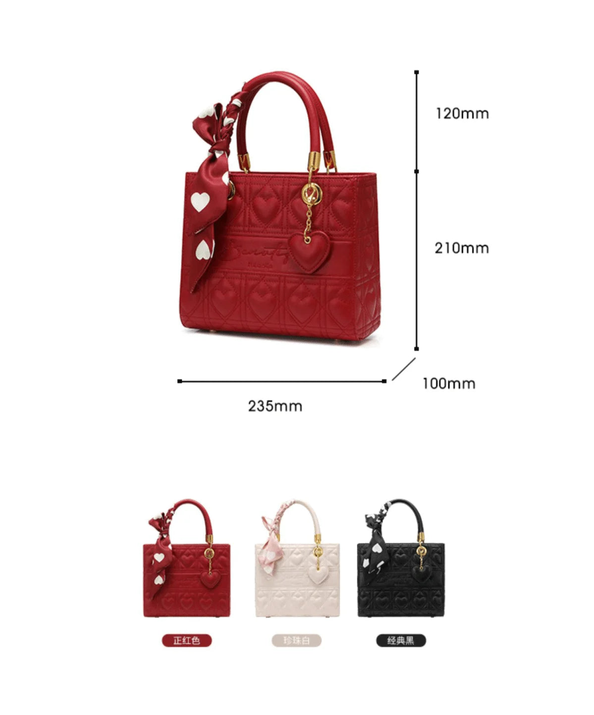 LEATHER SCARF HANDBAG