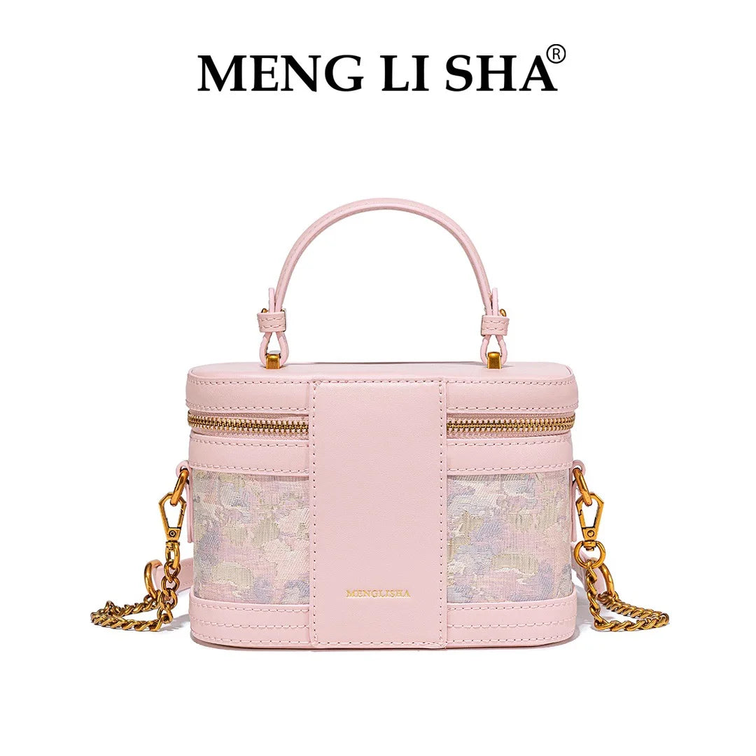 CHINESE STYLE PINK EMBOSSED BAG