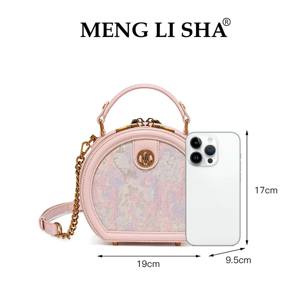 CHINESE STYLE PINK EMBOSSED BAG