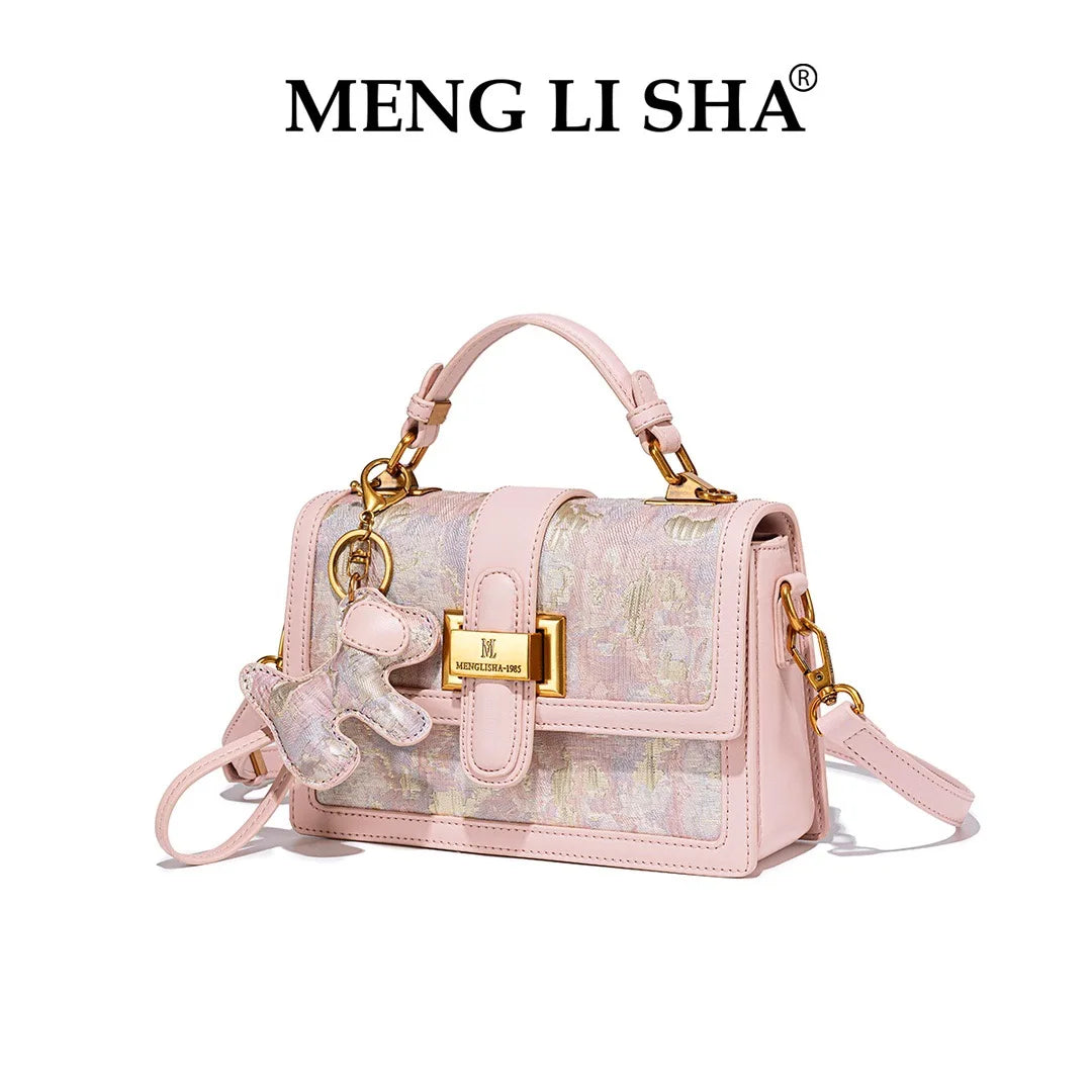 CHINESE STYLE PINK EMBOSSED BAG