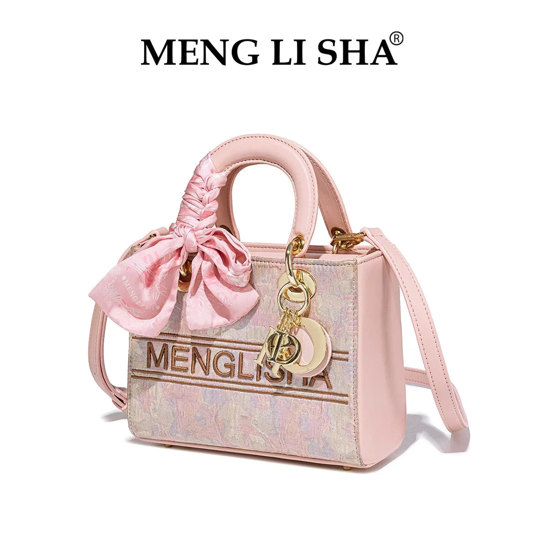 CHINESE STYLE PINK EMBOSSED BAG