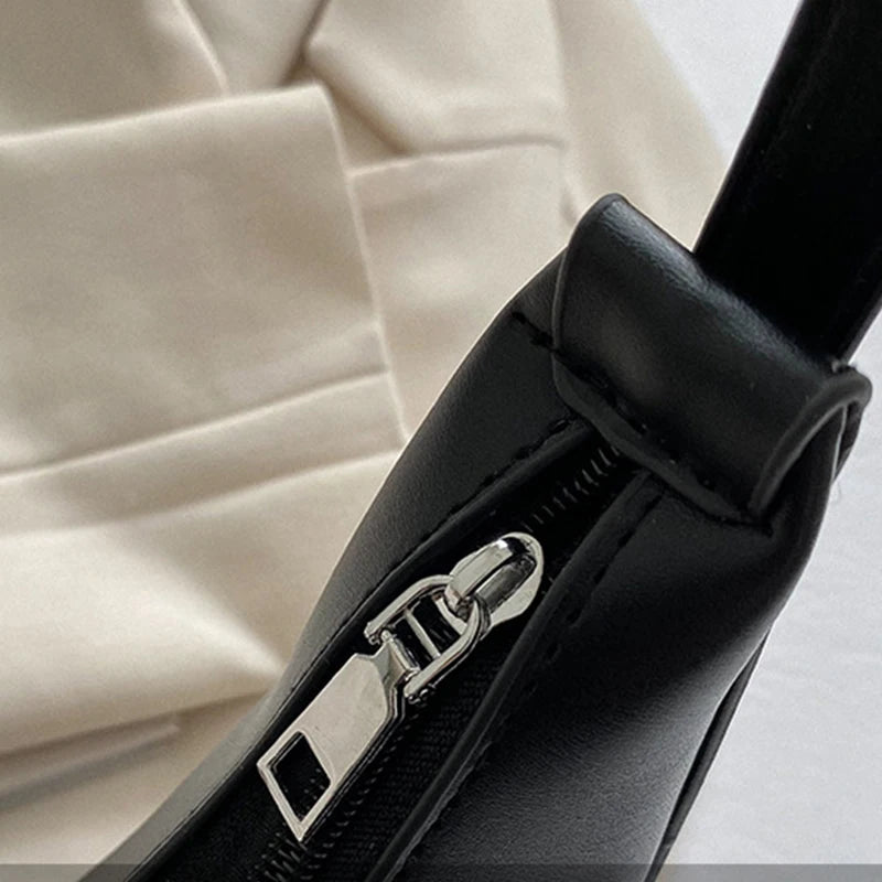 PURE LEATHER HOBO BAG