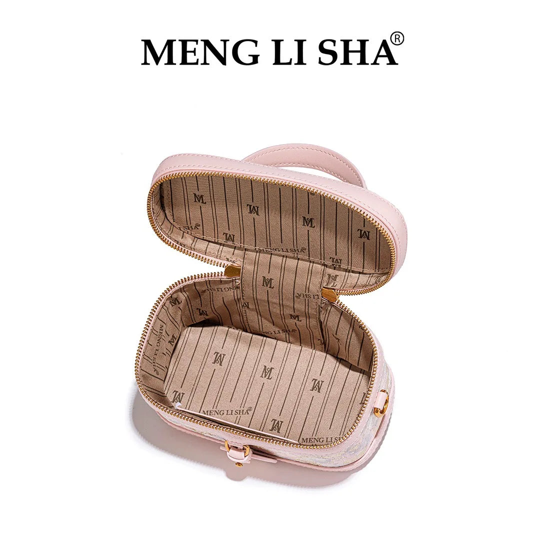 CHINESE STYLE PINK EMBOSSED BAG