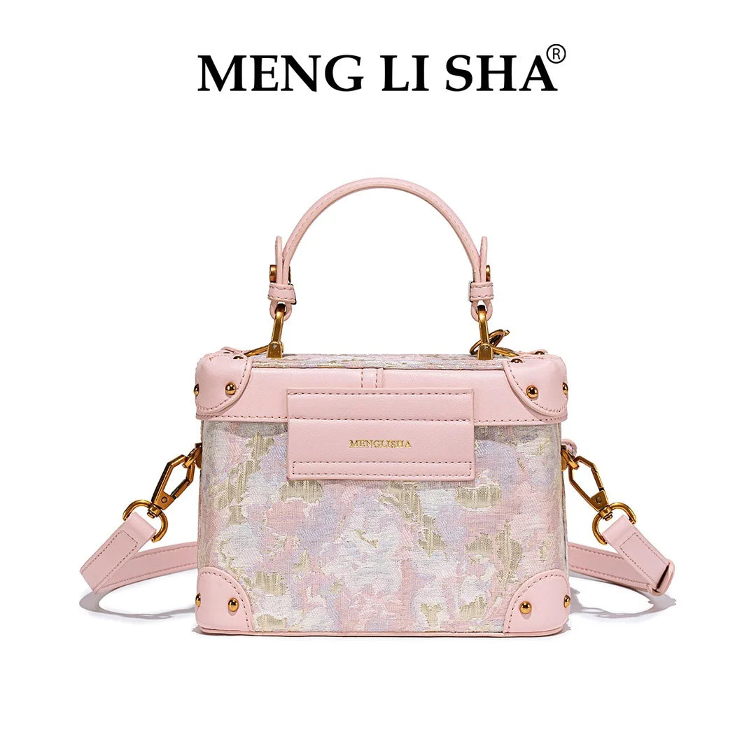 CHINESE STYLE PINK EMBOSSED BAG
