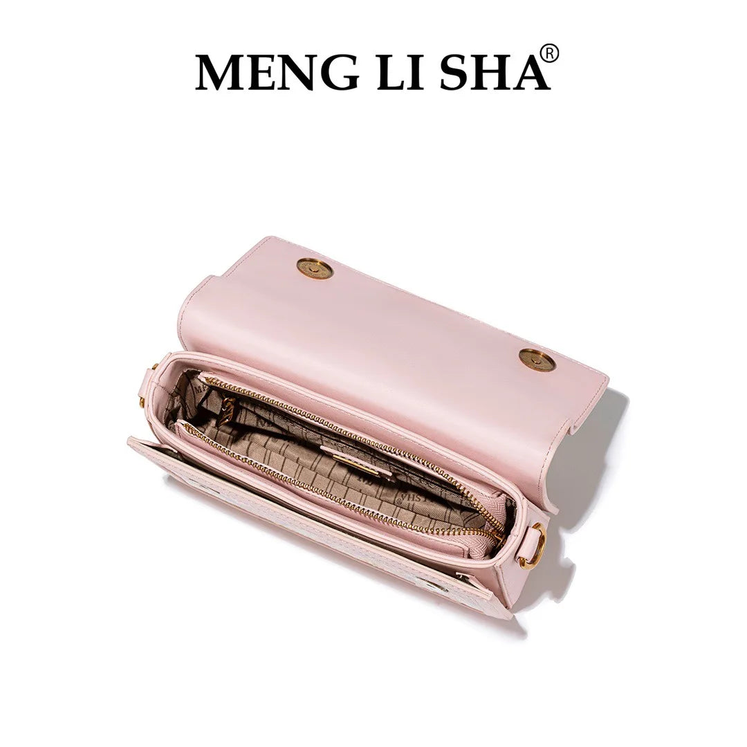 CHINESE STYLE PINK EMBOSSED BAG
