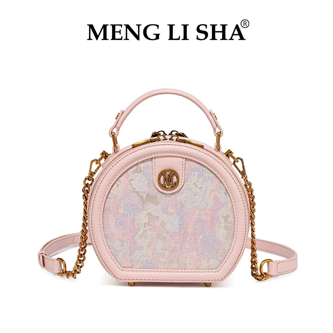 CHINESE STYLE PINK EMBOSSED BAG
