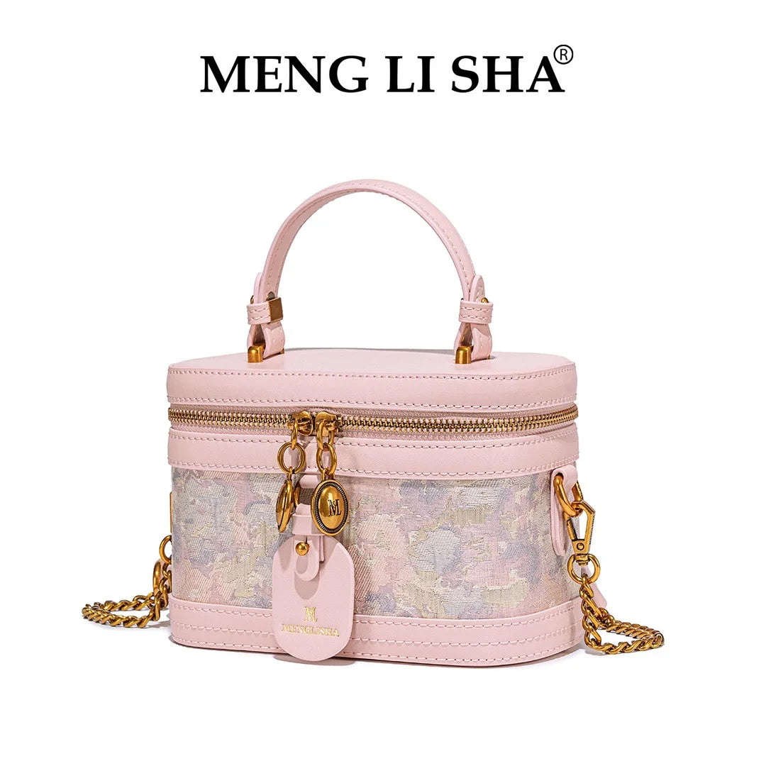 CHINESE STYLE PINK EMBOSSED BAG