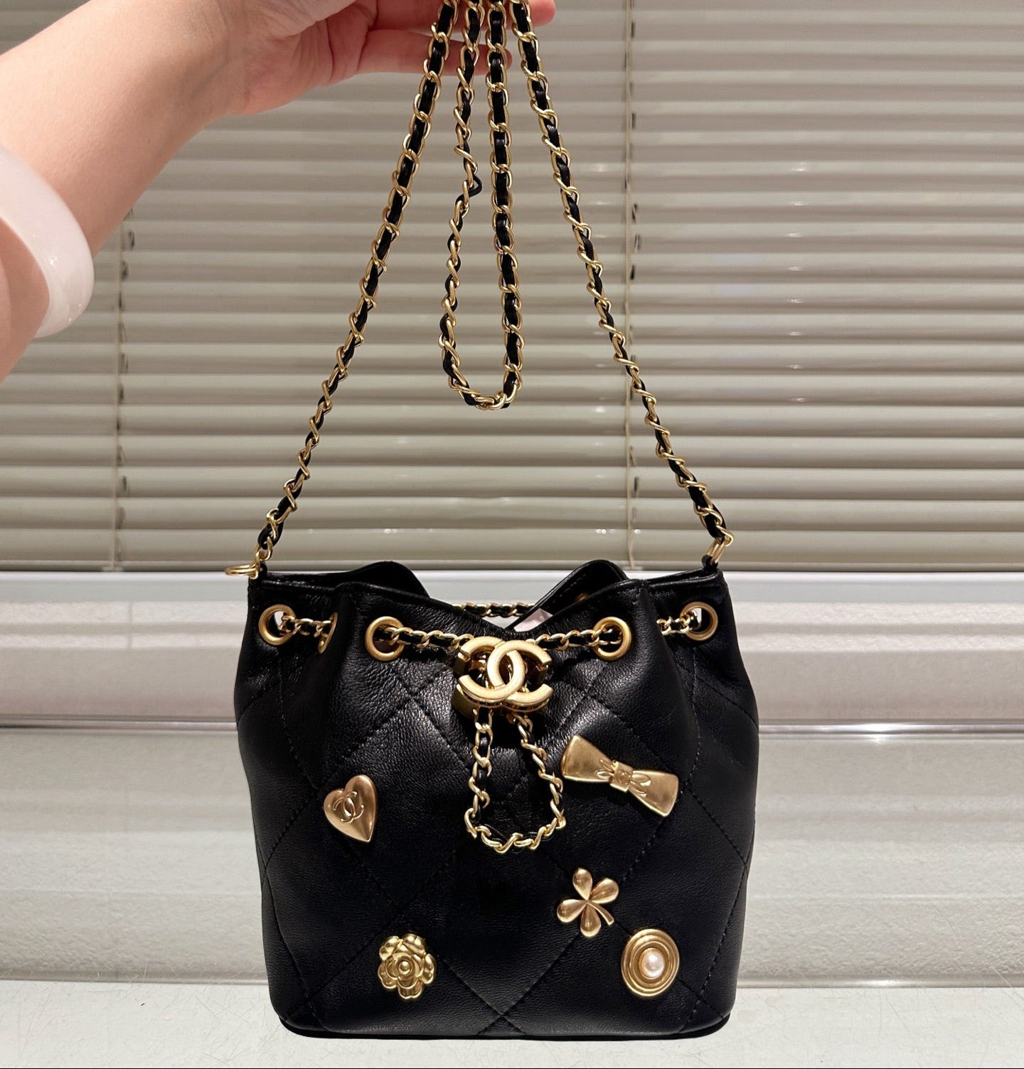 OP-CHANEL-GOLD BUCKET