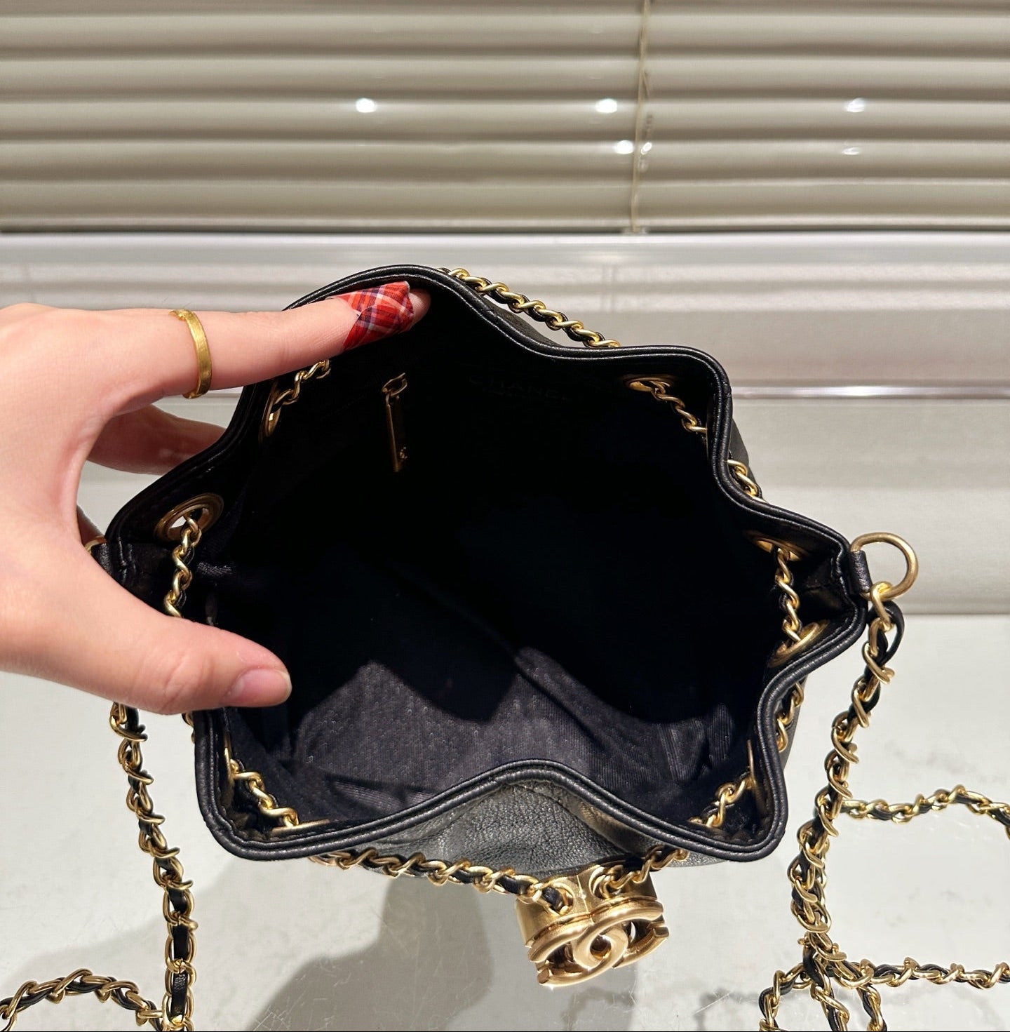 OP-CHANEL-GOLD BUCKET